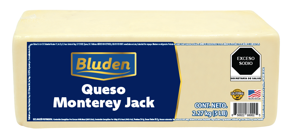 Barra-Bluden-Monterey-Jack Alimentos Ochoa
