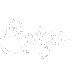 Espiga logotipo blanco